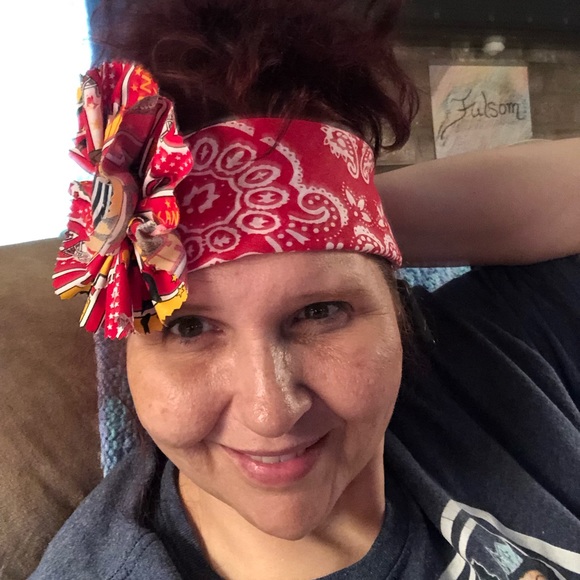 Custom made Kansas City Chiefs headband!! - Picture 2 of 4